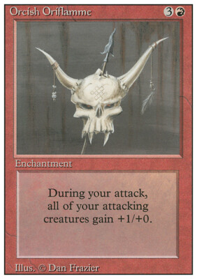 MTG Magic the Gathering Orcish Oriflamme (169/306) Revised Edition LP