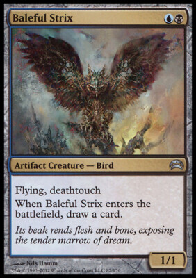 【プレイマット】Baleful Strix MTG Baleful Strix Playmat (Limited Edition) - Original Magic Art