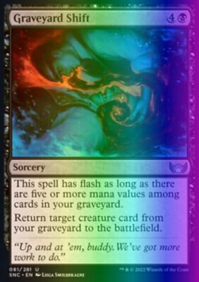 MTG Magic the Gathering Graveyard Shift (81/547) Streets of New Capenna LP FOIL