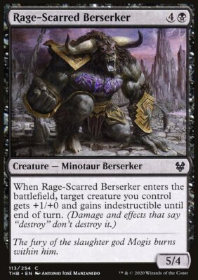 MTG Magic the Gathering Rage-Scarred Berserker (113/372) Theros Beyond Death NM