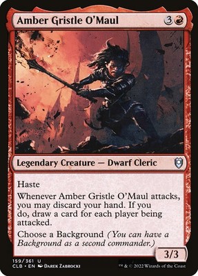 [4x] Amber Gristle O'Maul CLB LP MTG