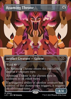 Roaming Throne - Foil Extended Art LCI NM MTG