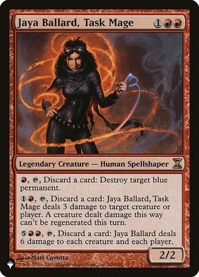 MTG The List Jaya Ballard Task Mage #166 Time Spiral