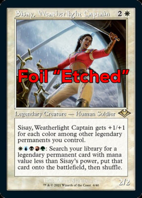 foil　艦長シッセイ/Captain Sisay MTG SISAY, WEATHERLIGHT CAPTAIN FOIL EXC - CAPITANA MH2