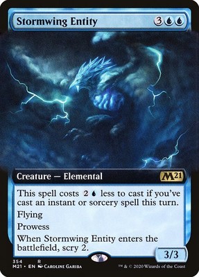 Stormwing Entity - Extended Art Core Set 2021 NM MTG
