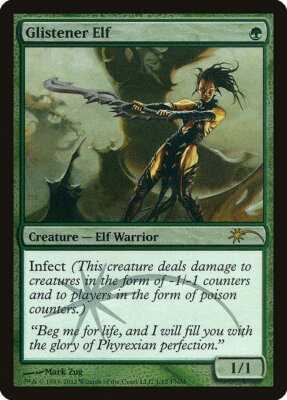 Glistener Elf - Foil Promo Friday Night Magic 2012 MP MTG
