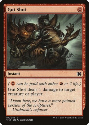 Gut Shot 1x MtG ENGLISH Modern Masters 2015 MM2 SP/NM