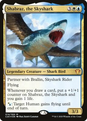 Shabraz, the Skyshark MTG Commander 2020 Mythic Foil NM x1 - Magic Card