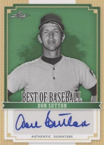 2012 Leaf Best of Baseball - Don Sutton #BA-DS1