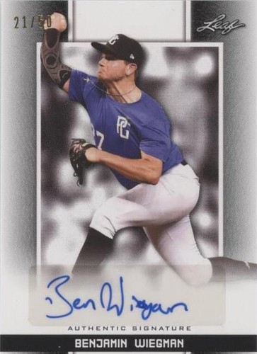 2019 Leaf Perfect Game National Showcase - Benjamin Wiegman #BA-BW1