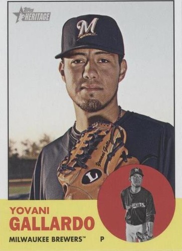2012 Topps Heritage - Yovani Gallardo #201