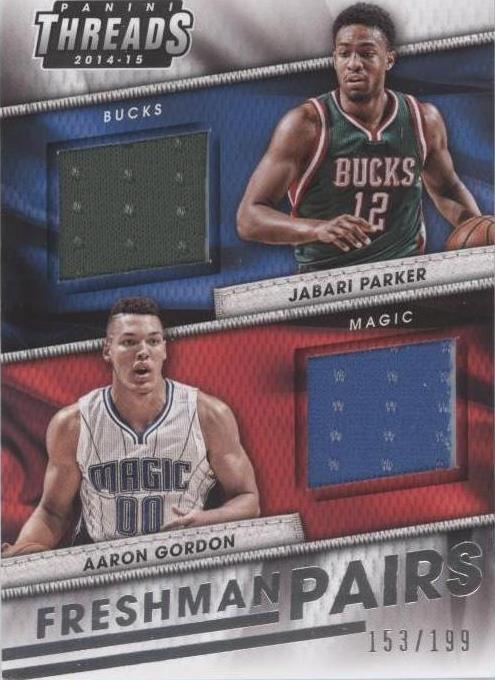 2014-15 Panini Threads - Jabari Parker/Aaron Gordon #9