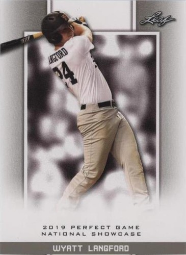 2019 Leaf Perfect Game National Showcase - Wyatt Langford #156