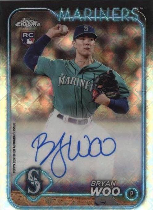 2024 Topps Chrome Logofractor Edition - Bryan Woo #RCA-BW