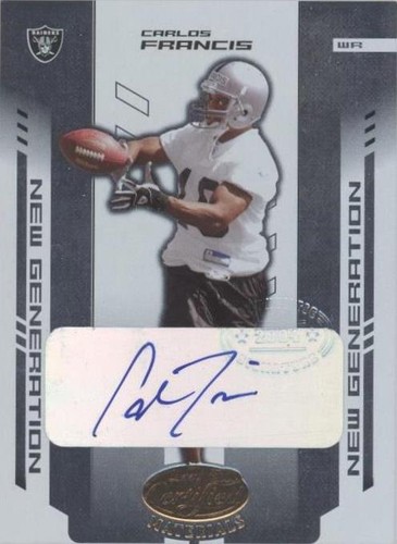 2004 Leaf Certified Materials Carlos Francis #159