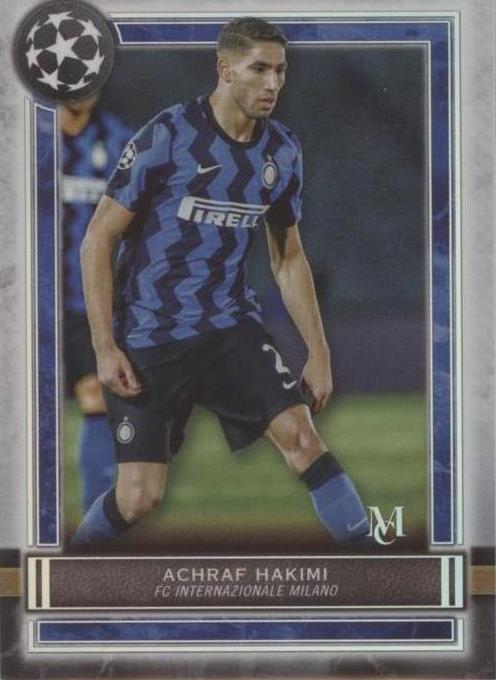 TOPPS サッカーカード MUSEUM COLLECTION ACHRAF HAKIMI INTERNAZIONALE MILANO 21/50 #FA-AH 送料無料 中古 IT2 2020-21 Topps Museum Collection UCL Soccer Trading Cards for