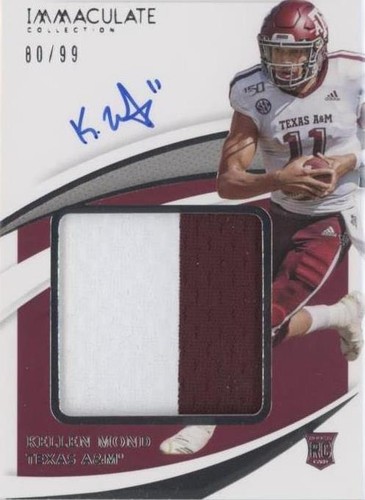 2021 Panini Immaculate Collection Collegiate Kellen Mond #PPA-KM