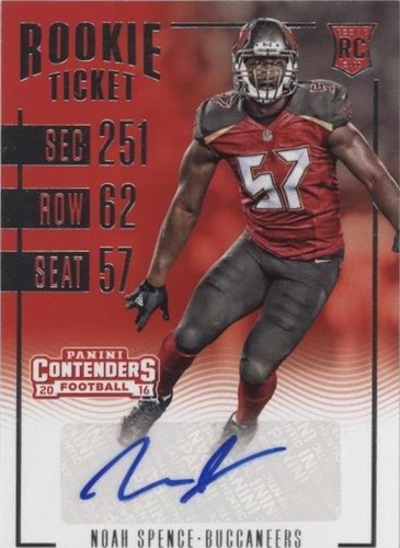 2016 Panini Contenders Noah Spence #176