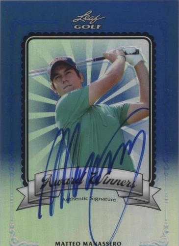 2011 Leaf Metal - Matteo Manassero #AW-MM1