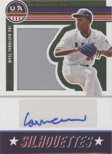 2023 Panini USA Baseball Stars & Stripes - Cameron Johnson #SIL-CJ