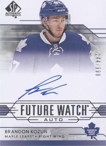 2014-15 SP Authentic - Brandon Kozun #298