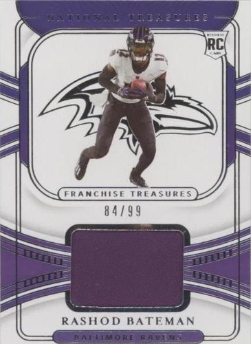 2021 Panini National Treasures Rashod Bateman #FT-RB