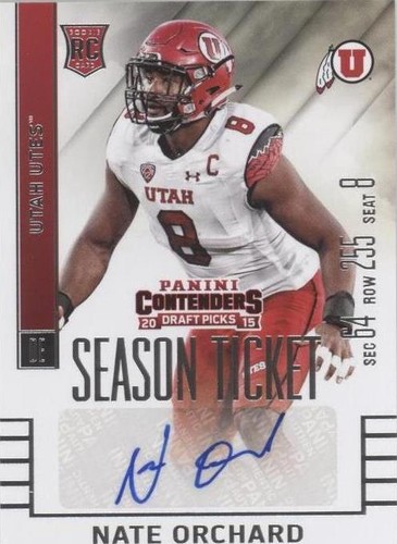 2015 Panini Contenders Draft Picks Nate Orchard #227