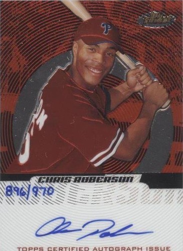 2005 Topps Finest - Chris Roberson #151