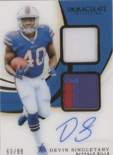 2019 Panini Immaculate Collection Devin Singletary #ISPR-DS