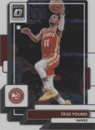 2022-23 PSA 9 Panini Donruss Optic Trae Young Blue Mojo Choice