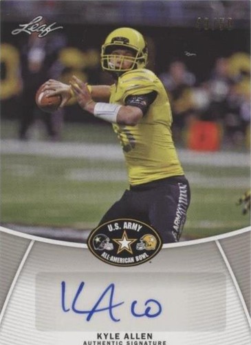 2014 Leaf U.S. Army All-American Bowl Kyle Allen #BA-KA1