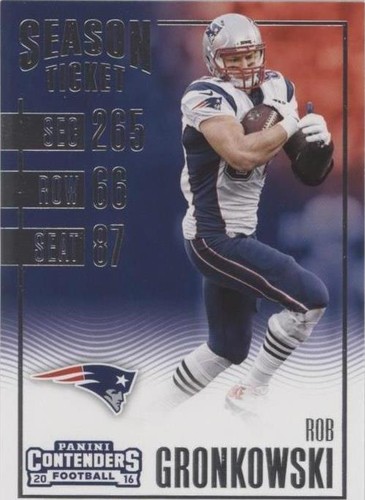 2016 Panini Contenders Rob Gronkowski #60