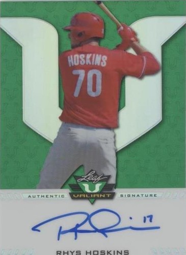 2017 Leaf Valiant Draft - Rhys Hoskins #BA-RH1