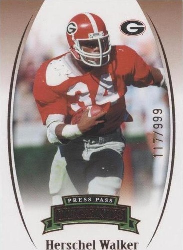 2007 Press Pass Legends Herschel Walker #B-75