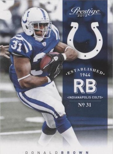 2012 Playoff Prestige Donald Brown #84