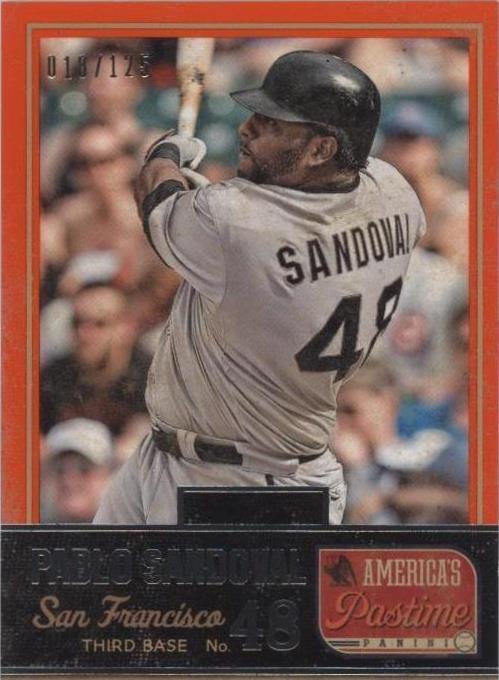 Panini America's Pastime 2013 - Pablo Sandoval #94