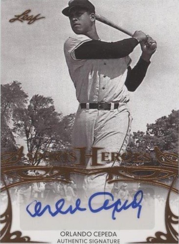 2013 Leaf Sports Heroes - Orlando Cepeda #BA-OC1