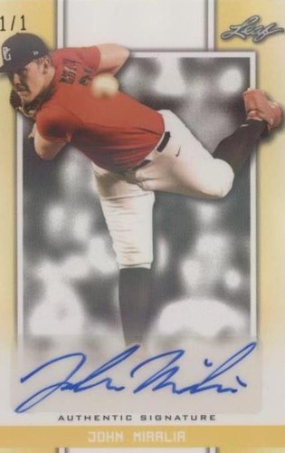 2019 Leaf Perfect Game National Showcase - John Miralia #BA-JM6