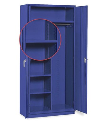2pack- EQUIPTO 16033A, Blue Storage Cabinet Extra/Replace 24''D x 18 W Half Shelf