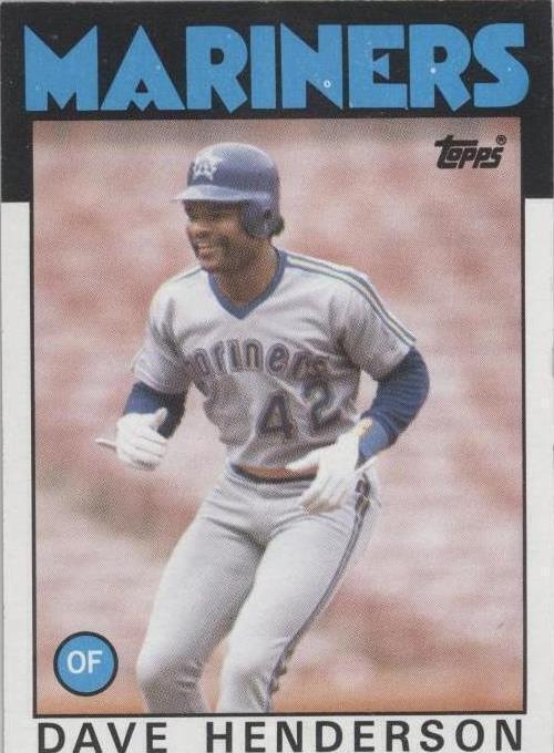 1986 Topps - Дэйв Хендерсон No221