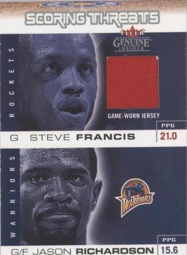 2003-04 Fleer Genuine Insider - Jason Richardson/Steve Francis #ST-SF