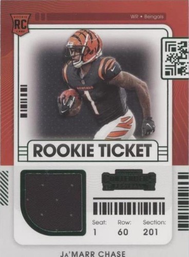 2021 Panini Contenders Ja'Marr Chase #RTS-JMC
