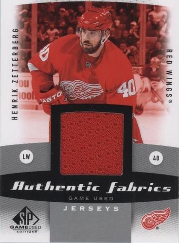 2010-11 SP Game Used Edition - Henrik Zetterberg #AF-HZ