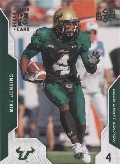 2008 Upper Deck Draft Edition Mike Jenkins #76