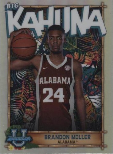 2022-23 Bowman University Chrome - Brandon Miller #TBK-1