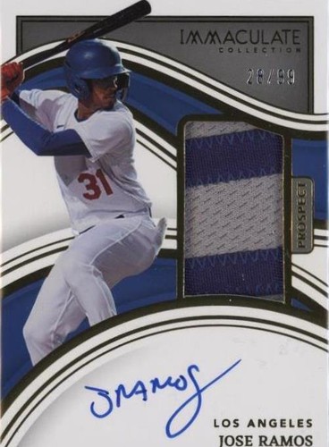 2023 Panini Immaculate Collection - Jose Ramos #45
