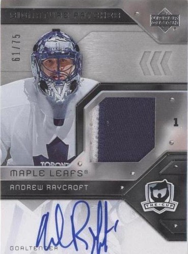 2006-07 Upper Deck The Cup - Andrew Raycroft #SP-RA