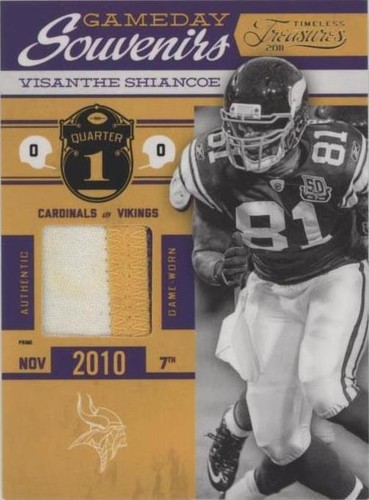 2011 Panini Timeless Treasures Visanthe Shiancoe #32