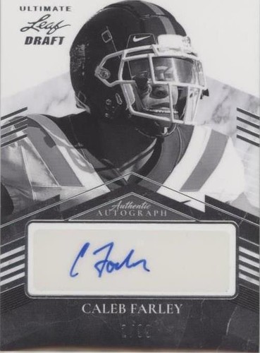 2021 Leaf Ultimate Draft Caleb Farley #PA-CF1