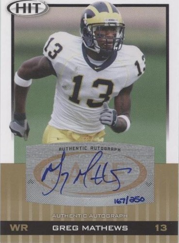 2010 SAGE Hit Greg Mathews #A23